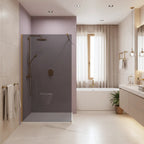 Sprchová zástena Rea Flexi Grey / Brush Gold 120  6