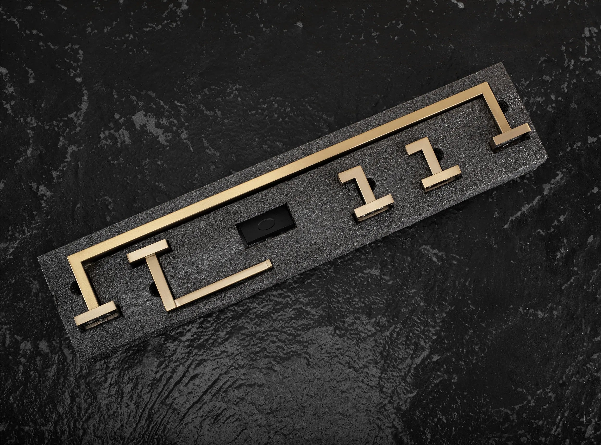 Sada kúpeľňových doplnkov Rio Brush Gold 4 kusy  7