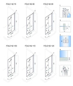 Skladací sprchovací kút REA FOLD N2 100 x 100 7