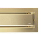 Odtokový žľab Rea Neox brush gold 80  7
