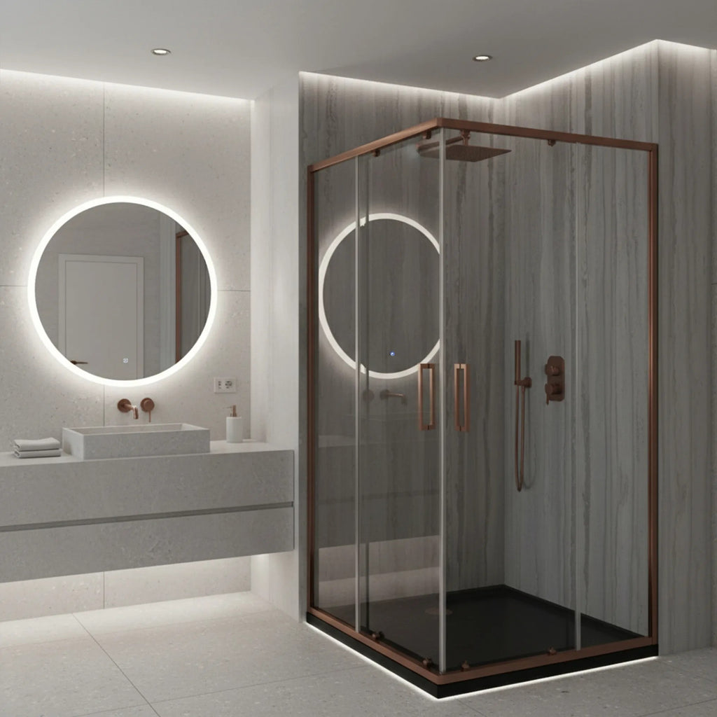 Sprchovací kút REA City 80x100 Brush Copper S detským bazénom Savoy 7