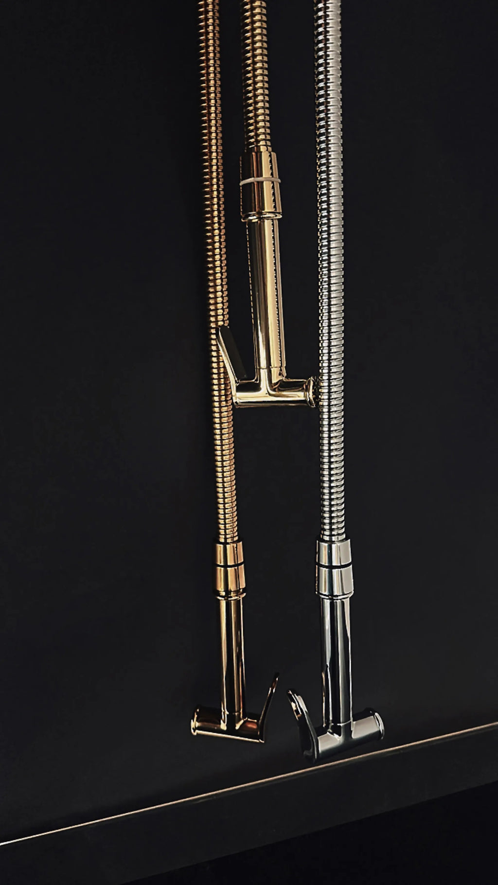 Podomietková bidetová batéria LUNGO LOOP Diamond Chrome  7