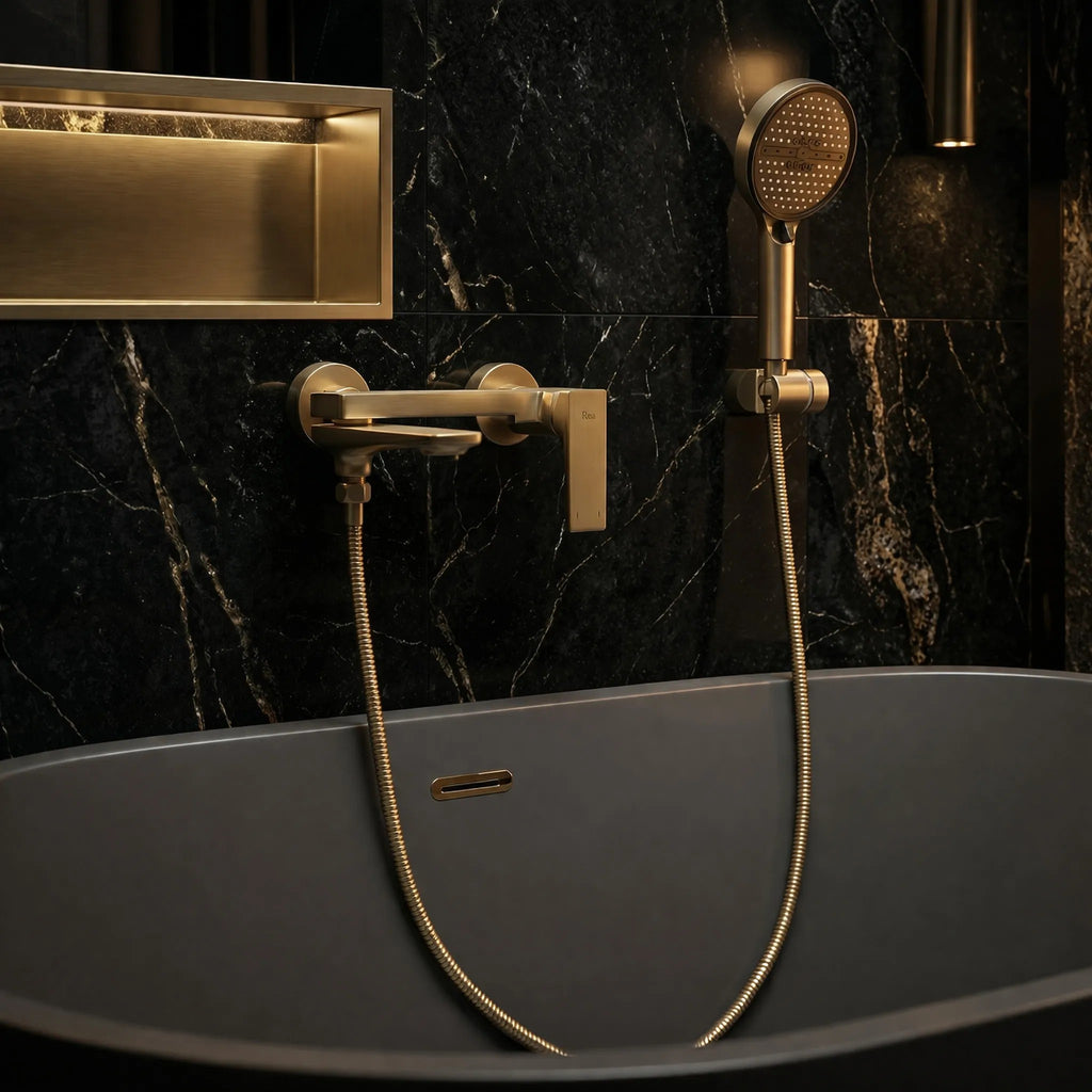 Kúpeľňová batéria PREMIUM REA Prime Gold Brush  7