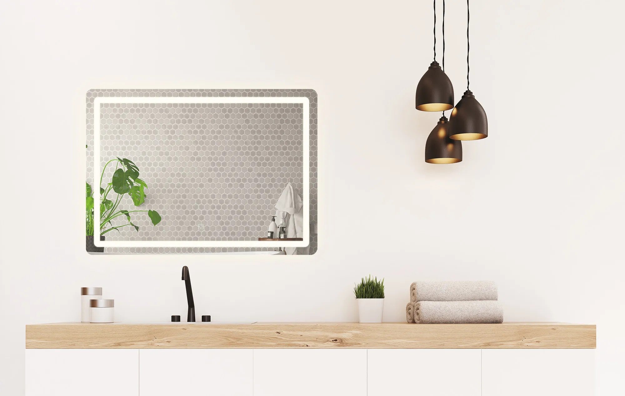 Zrkadlo LED 80x60cm P10407  7
