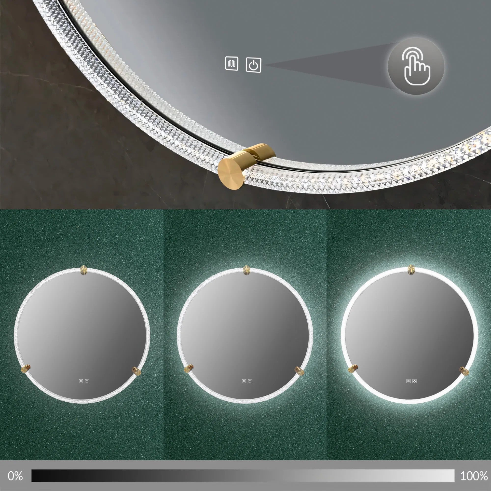Zrkadlo LED 60cm 106  7