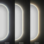 Zrkadlo LED OVL 50x100cm Gold  7