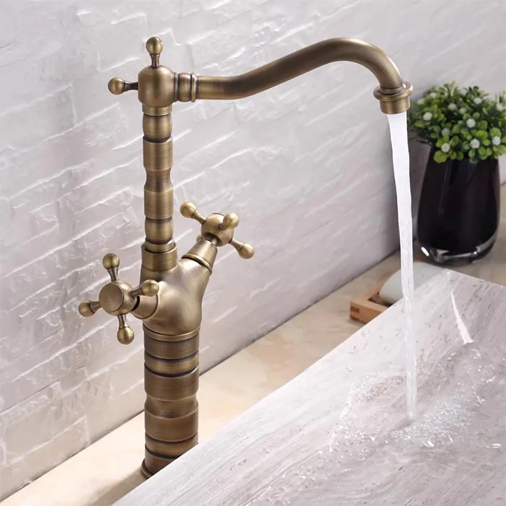 Kuchynská  Kúpeľňová batéria Rea Rustico antique gold  7