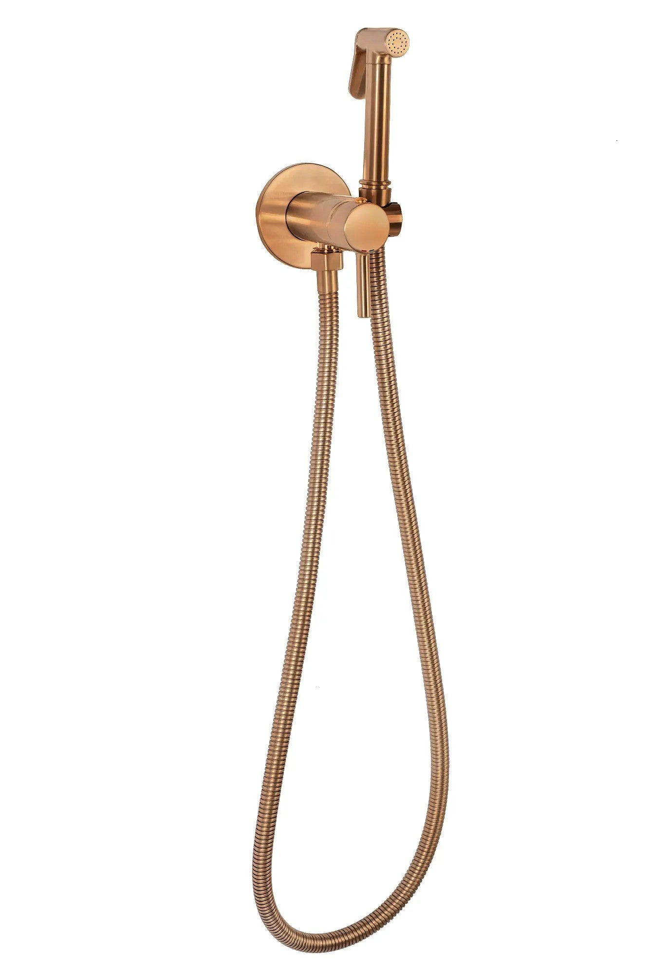 Podomietková bidetová batéria LUNGO LOOP Copper Brush  7