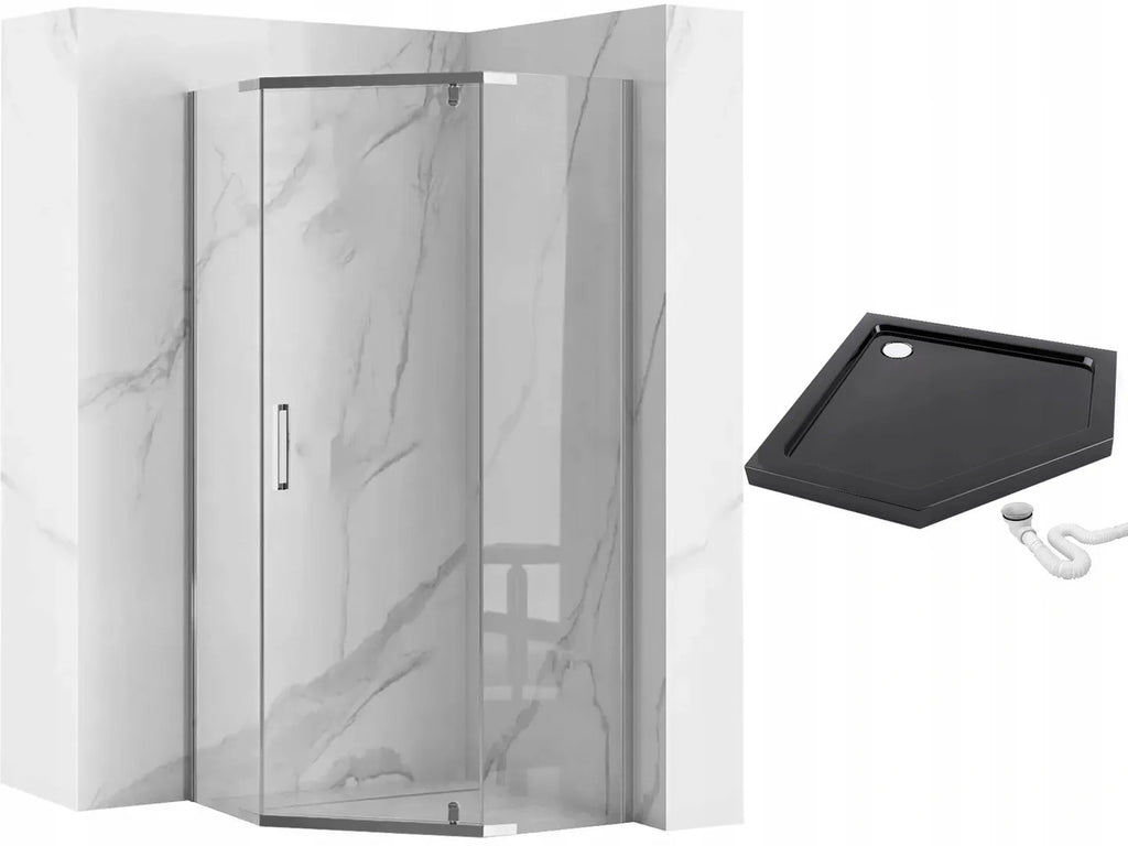 Sprchovací kút AXIN 90x90 - chróm Bez sprchovej vaničky 7