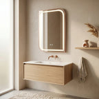 Zrkadlo LED ZONE 70x50  BRUSH  ROSE GOLD  7