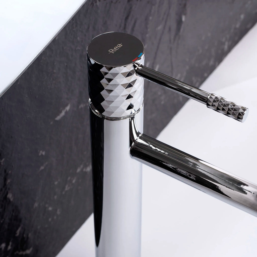 Umývadlový faucet Rea Lungo Diamond Chrome vysoký  7