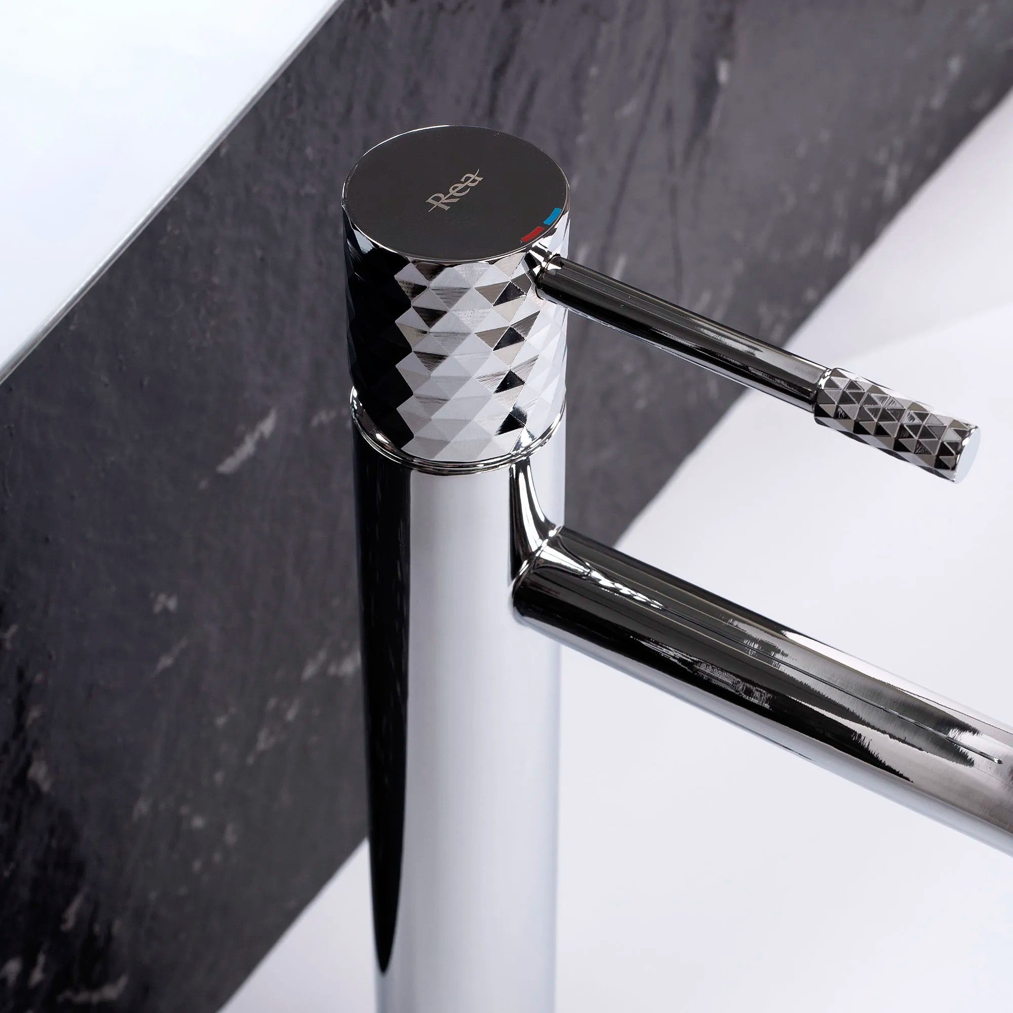 Umývadlový faucet Rea Lungo Diamond Chrome vysoký  7