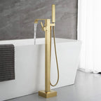 Voľne stojaca vaňová batéria REA CARAT - Gold Brush  7