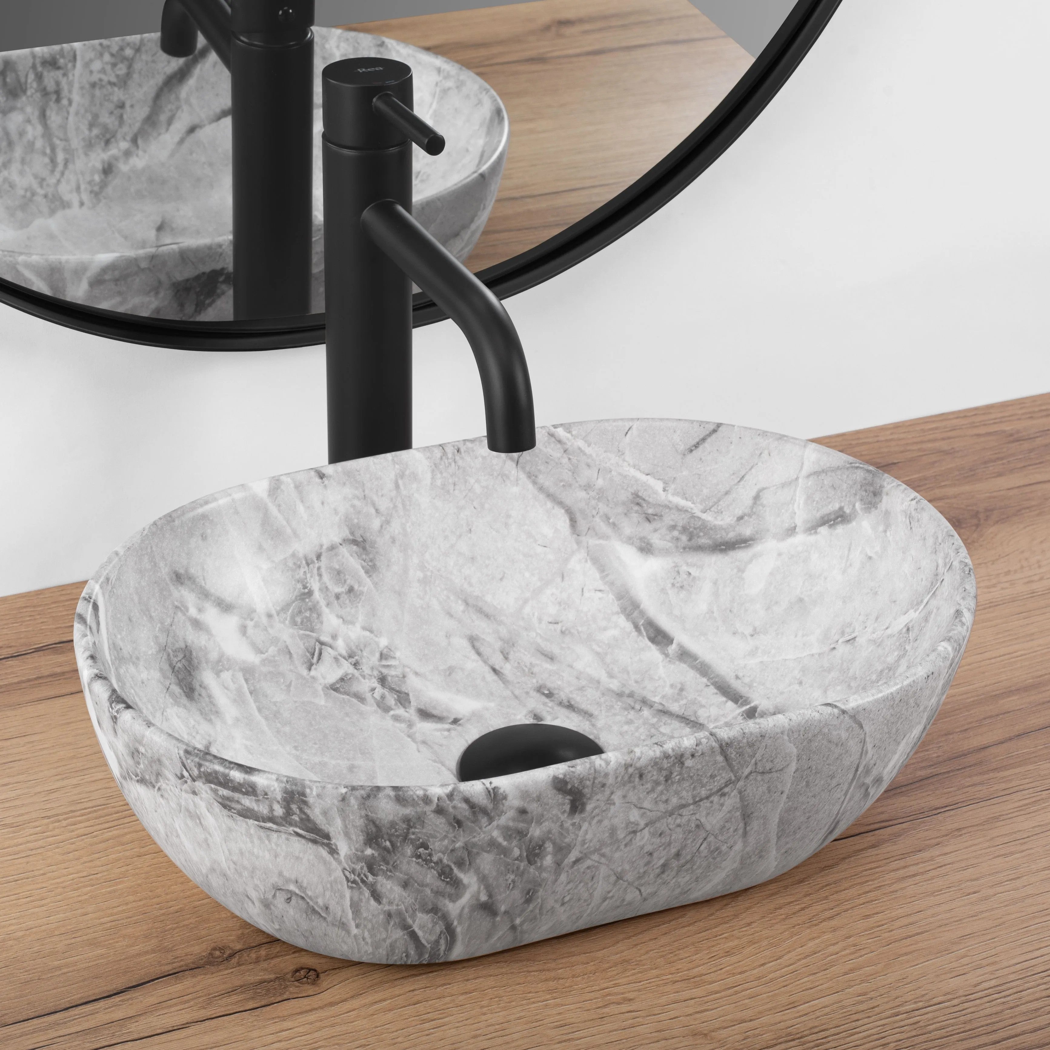 Umývadlo na dosku Rea AMELIA MINI STONE MATT  7