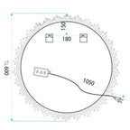 Zrkadlo LED 60cm YH-3564  7