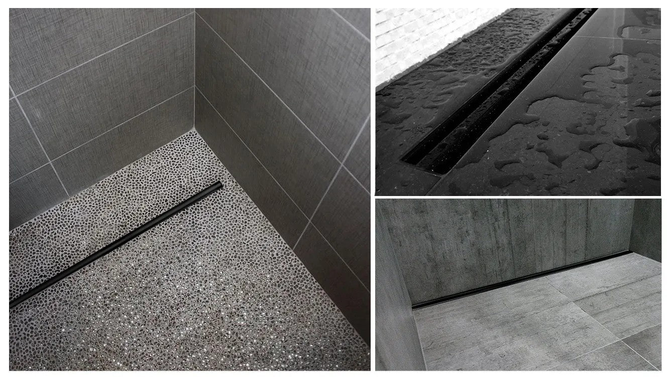 Odtokový žľab NEO Slim Pro - čierny 80  7