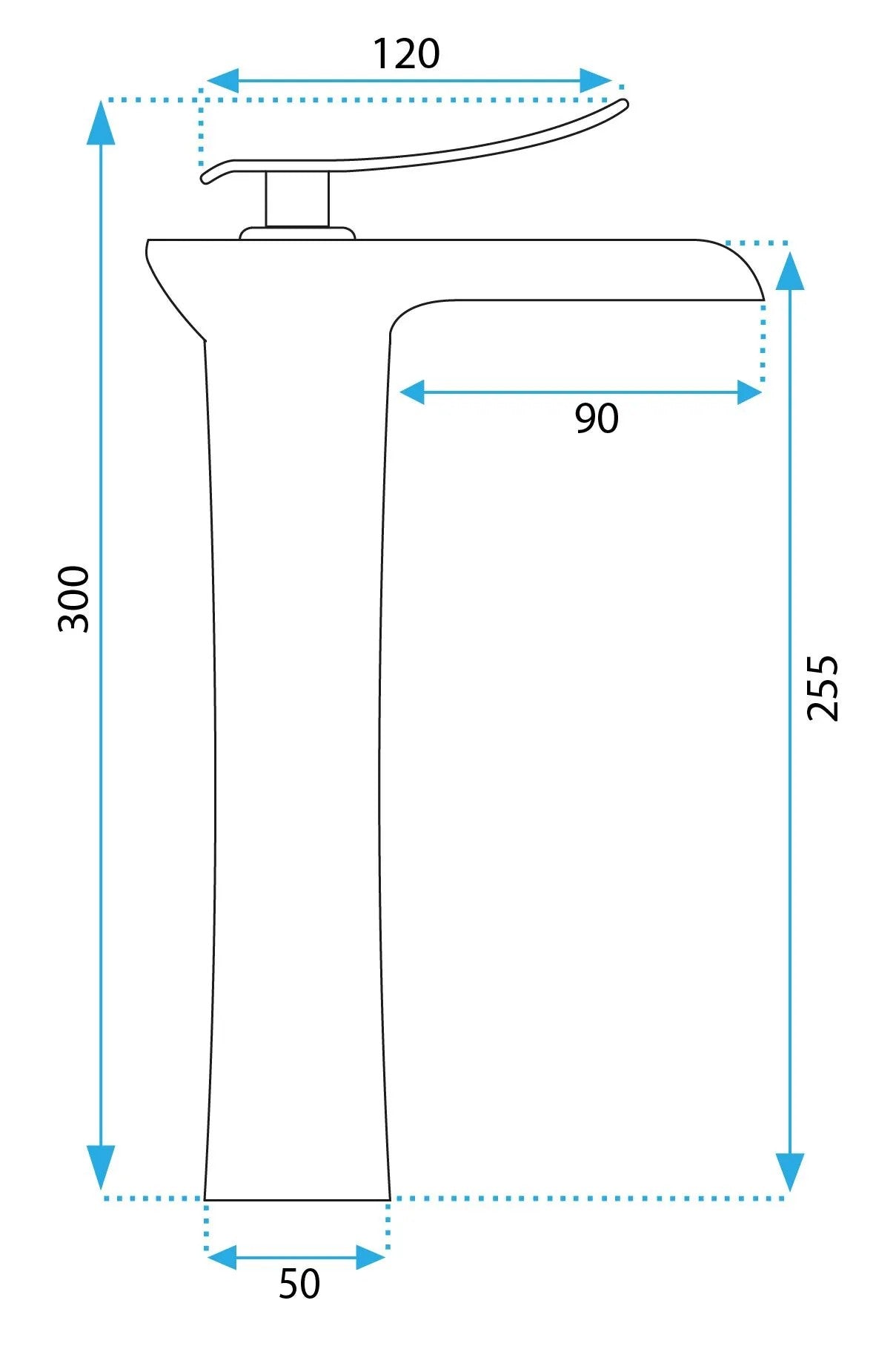 Umývadlová batéria REA Laguna Brush Copper high  7