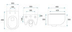 Závesné WC Rea Carlo Mini Tornado NF BLACK MATT  7