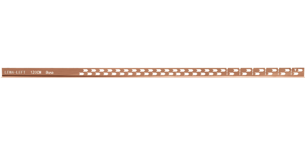 Spádová lišta sprchovej vaničky 120 cm Brush Copper ľavy 7