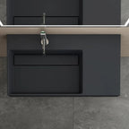 Umývadlo REA Archi 90 CM Grey MATT na dosku - konglomerát  7