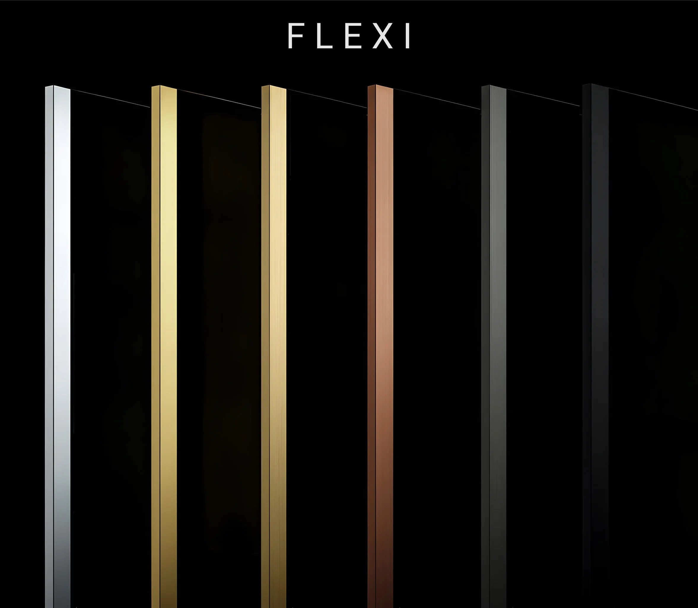 Sprchová zástena Rea Flexi Transparent / Gold 80  7