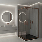 Sprchovací kút REA City 80x100 Brush Copper Bez sprchovej vaničky 7
