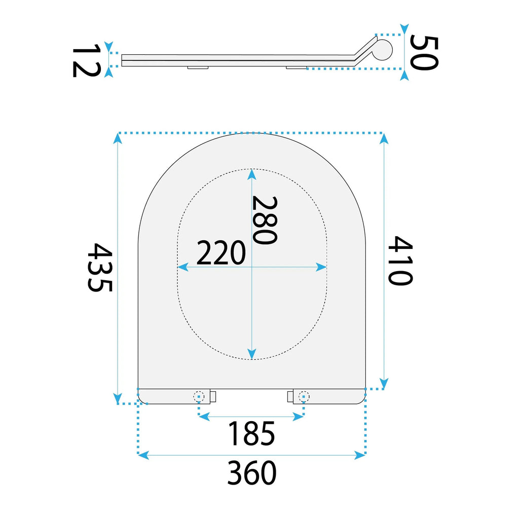 WC sedátko UF DUROPLAST FLAT- biele  7