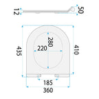 WC sedátko UF DUROPLAST FLAT- biele  7
