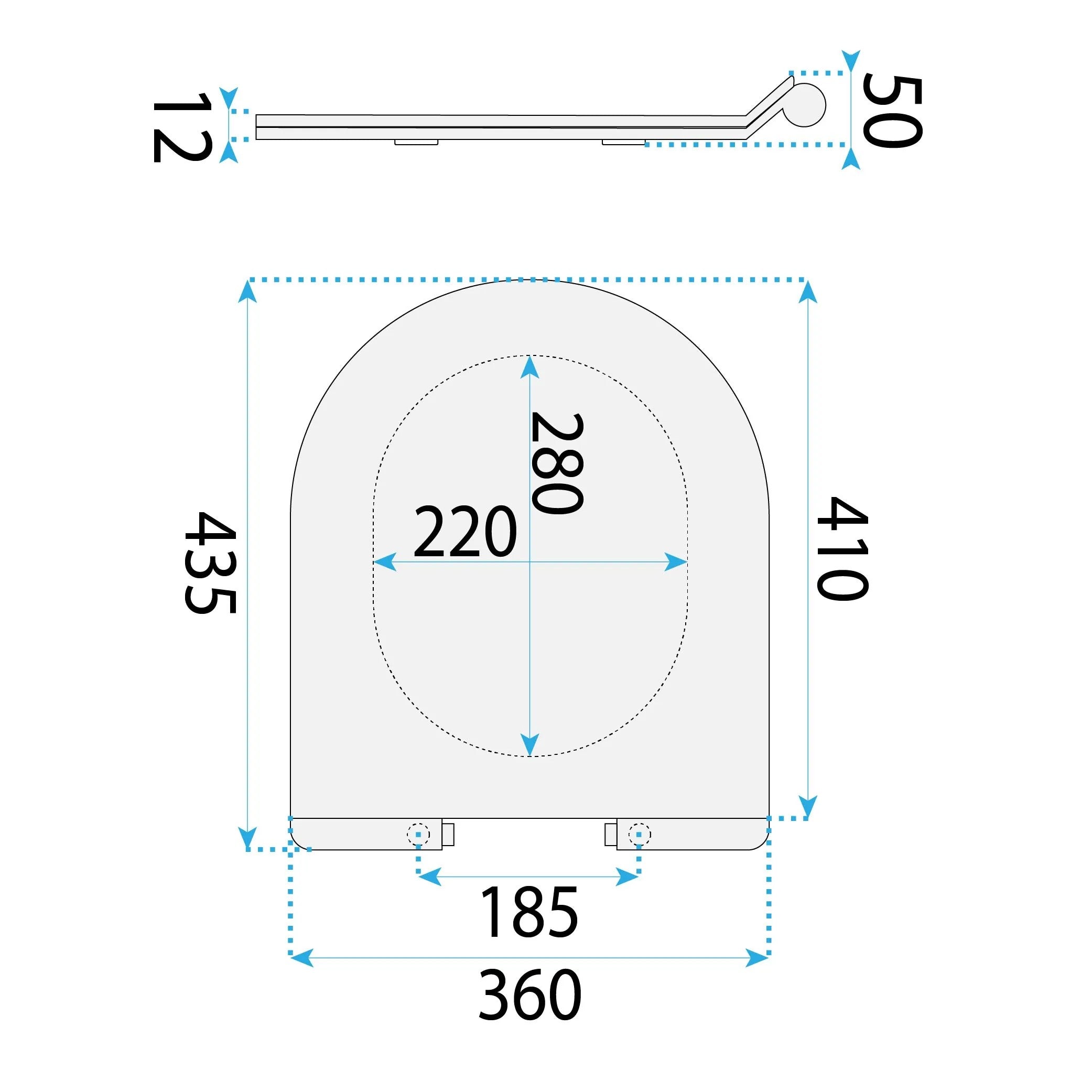WC sedátko UF DUROPLAST FLAT- biele  7