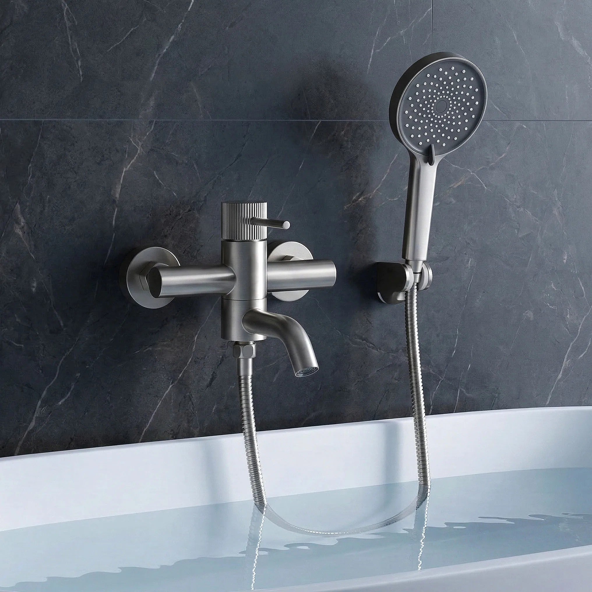 Vaňová batéria Rea Lungo Stripe Brush Nickel  7
