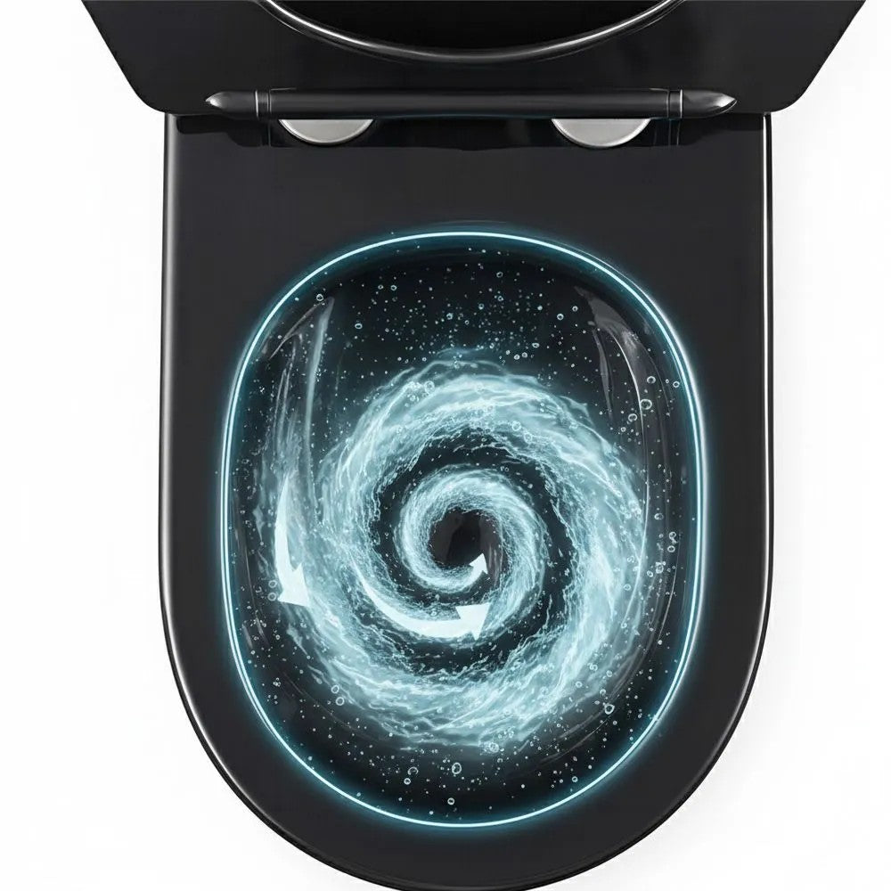 Závesné WC Rea Carlo Mini Tornado Black Gold Egde  7