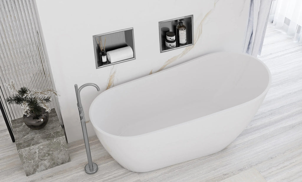 bathroom shelf 30x30 steel brush  7