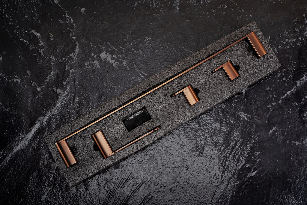 Sada kúpeľňových doplnkov Mati Brush Copper 4 kusy  7