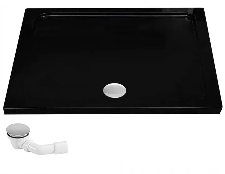 Sprchovací kút REA CONCEPT 80x100 - čierny S detským bazénom Savoy black 7
