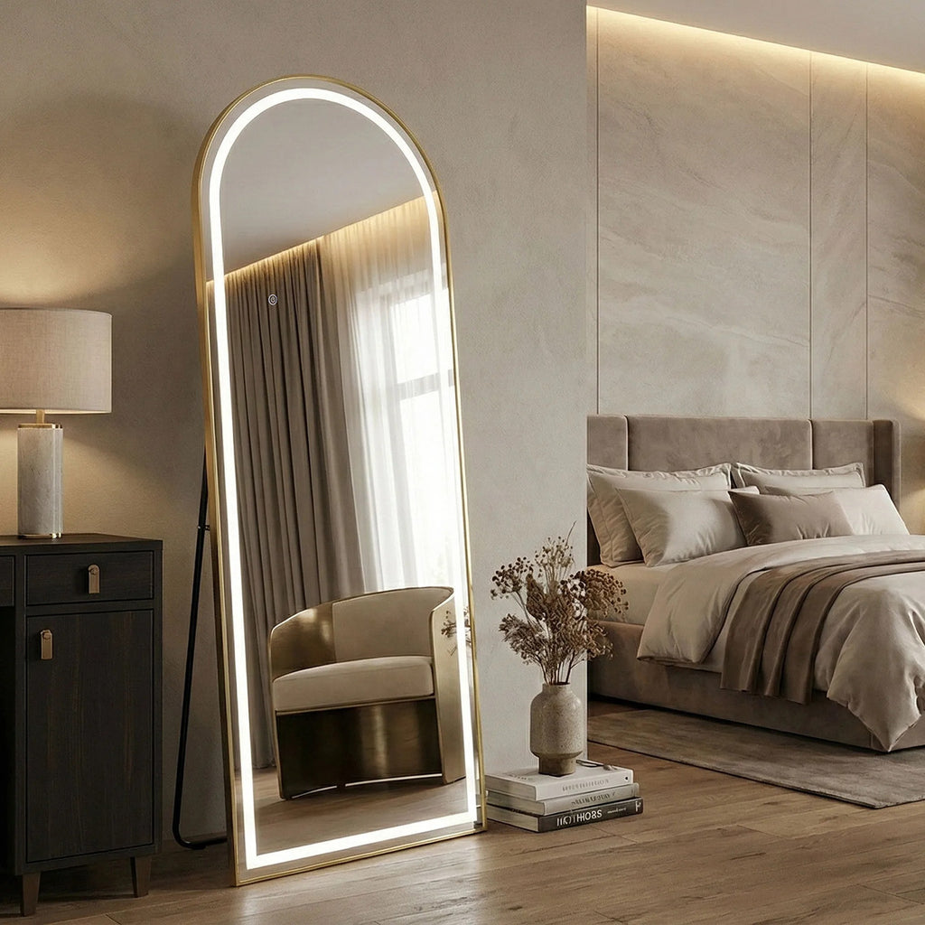 Zrkadlo LED Orbit 60x170cm Brush Gold  7