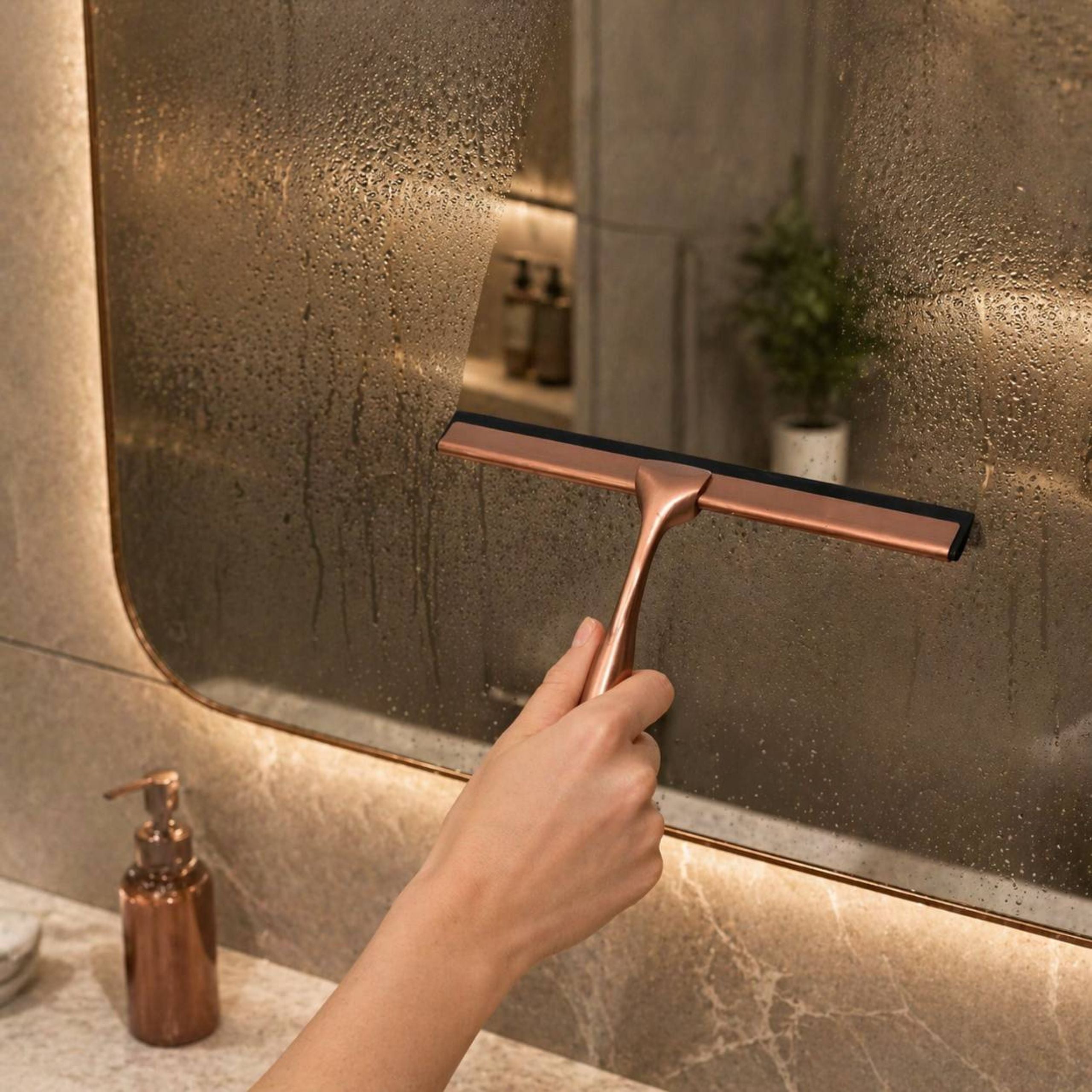 Stierka do kúpeľne Brush Copper  8
