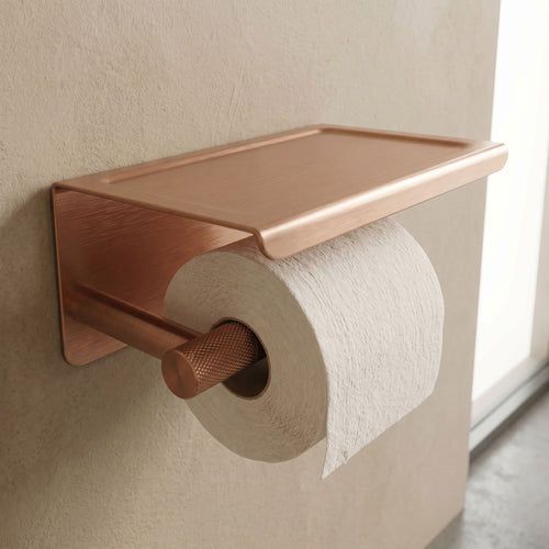 Držiak na toaletný papier s poličkou 6613 Modern Copper Brush  2