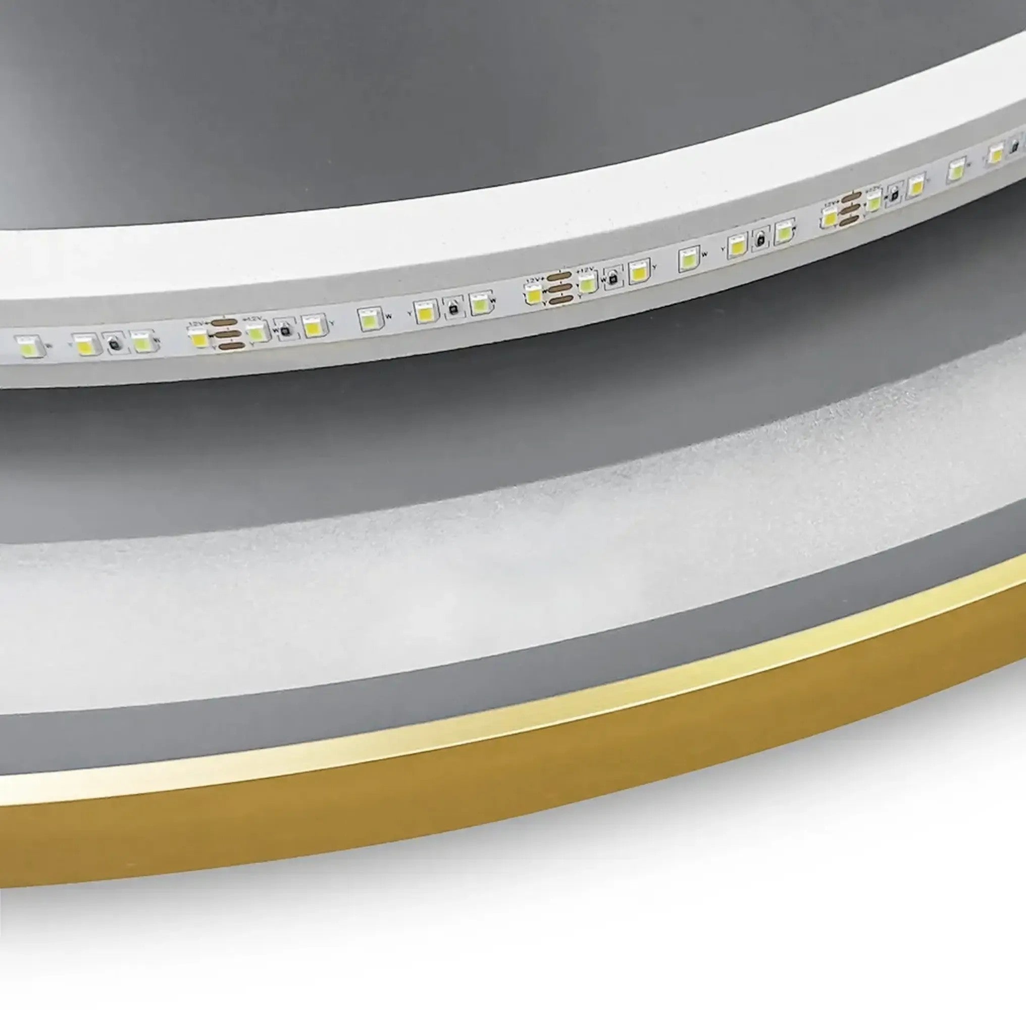Zrkadlo LED 50cm MMJ BRUSH GOLD  8