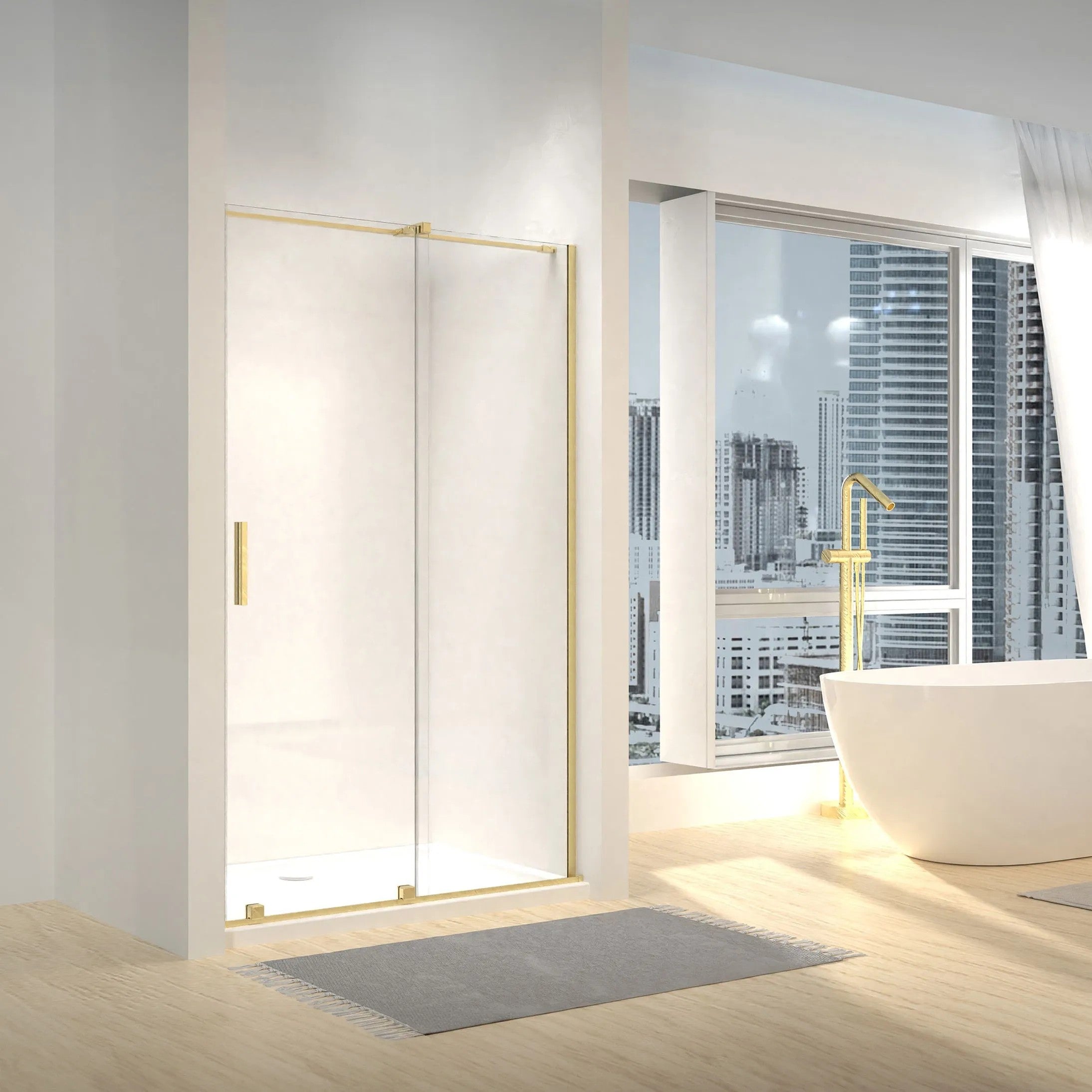 Sprchové dvere Rea Montana 110 Gold brush  8