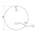 Zrkadlo LED 50cm FFJ50  8