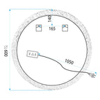 Zrkadlo LED 60cm YH-3562  8
