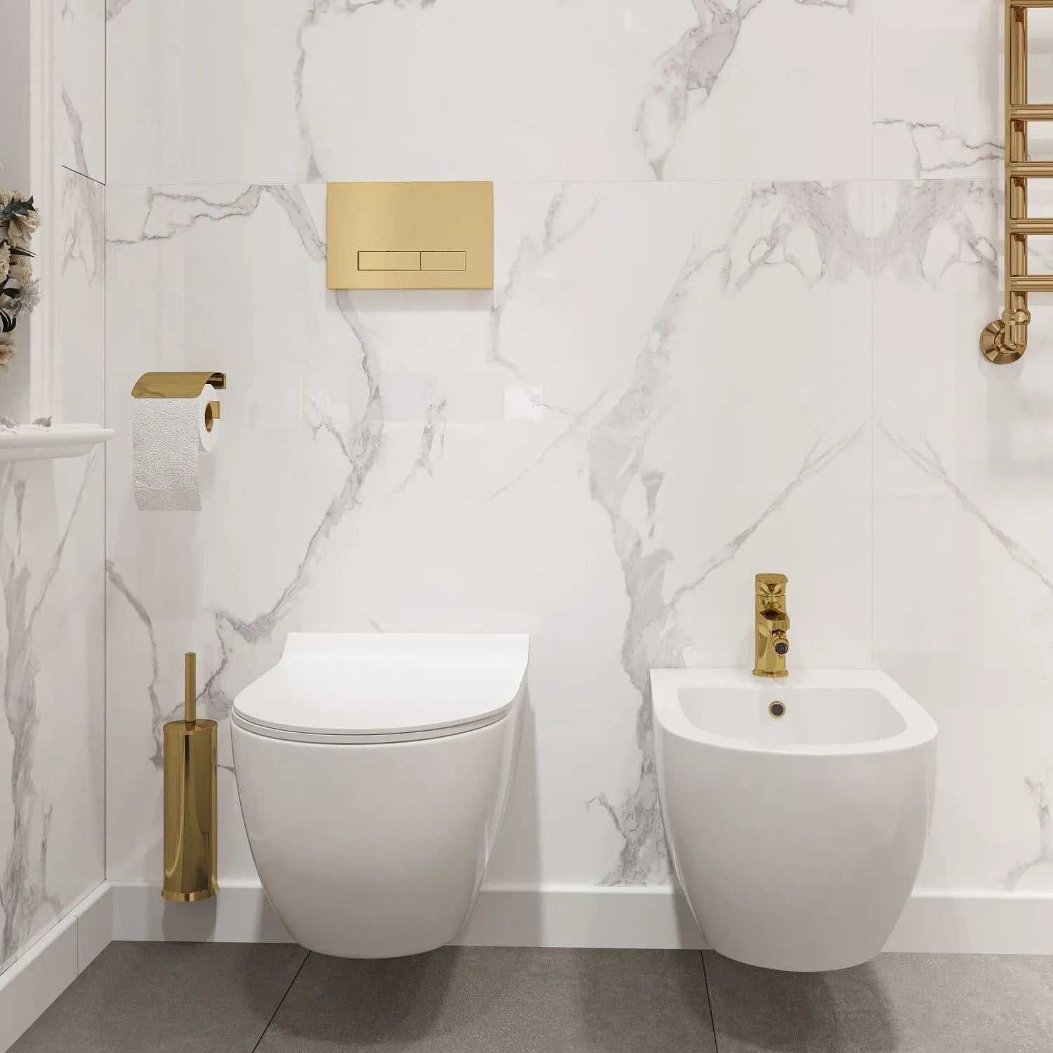Závesné WC Rea Carter 24cm Rimless  8