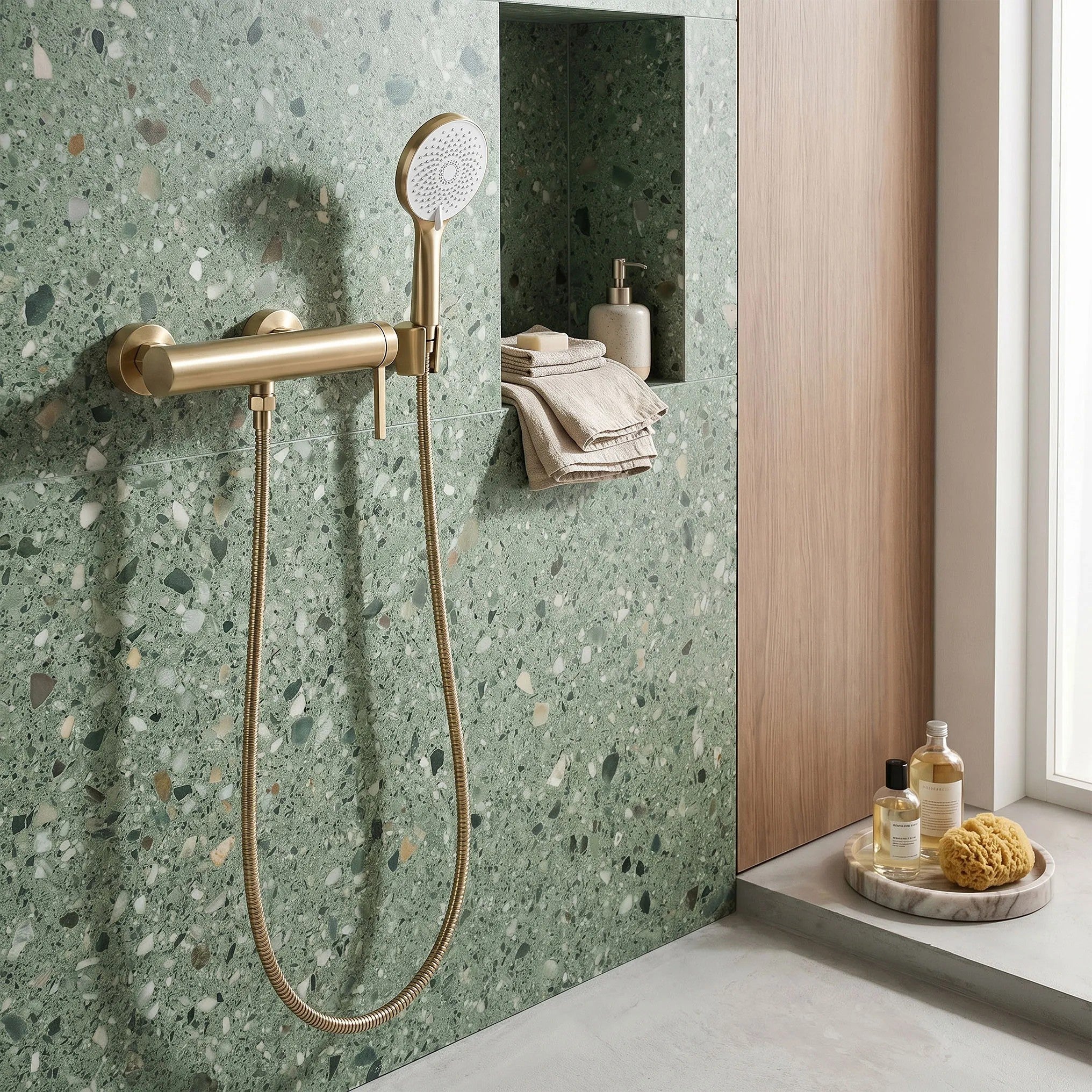 Sprchová batéria REA Rivo Brush Gold  8