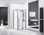 Sprchový kút Fargo 100x80 Black Mat S detským bazénom Savoy black 8