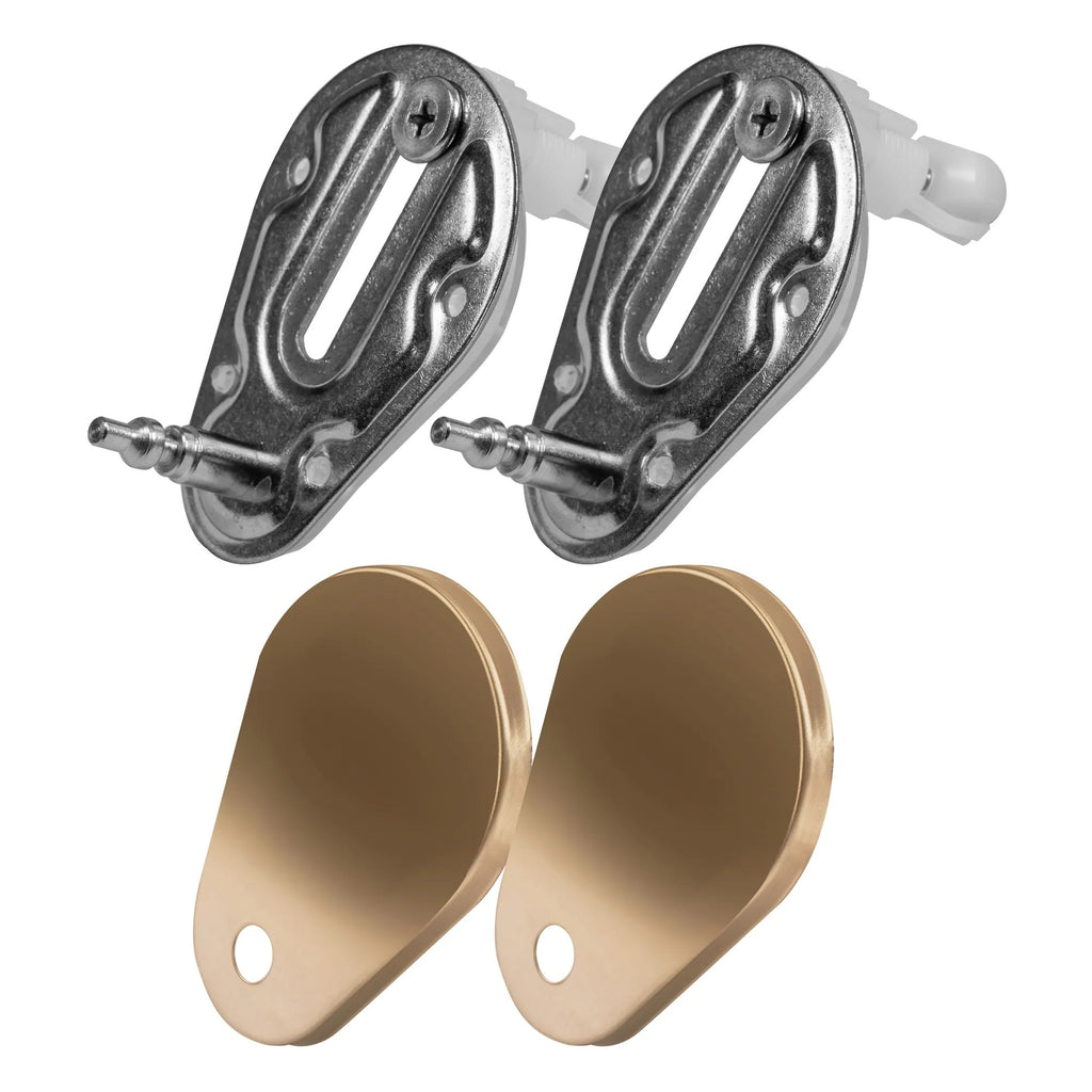 Závesná WC misa Carlo Flat - brúsené zlato  8