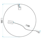 Zrkadlo LED 60cm H108  8
