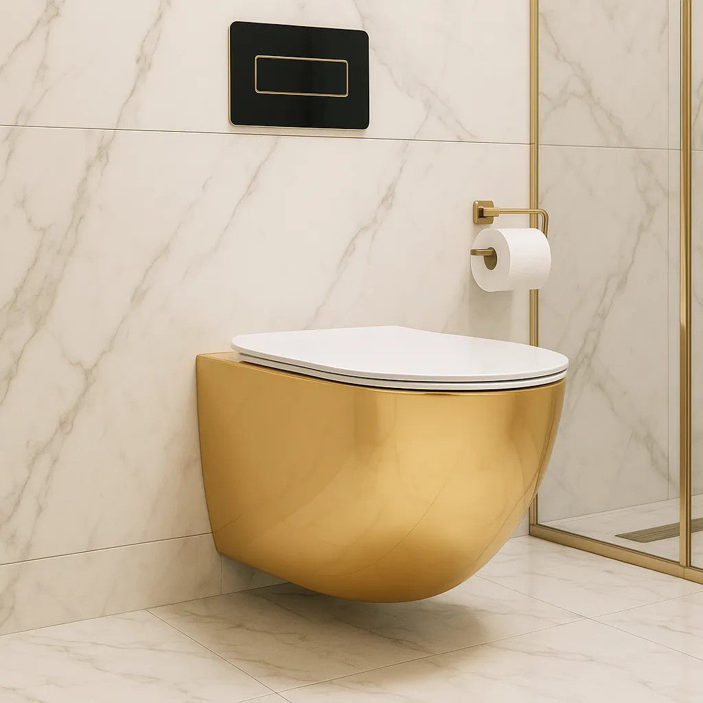 Závesné WC Rea Carlo Mini Tornado NF WHITE GOLD  8