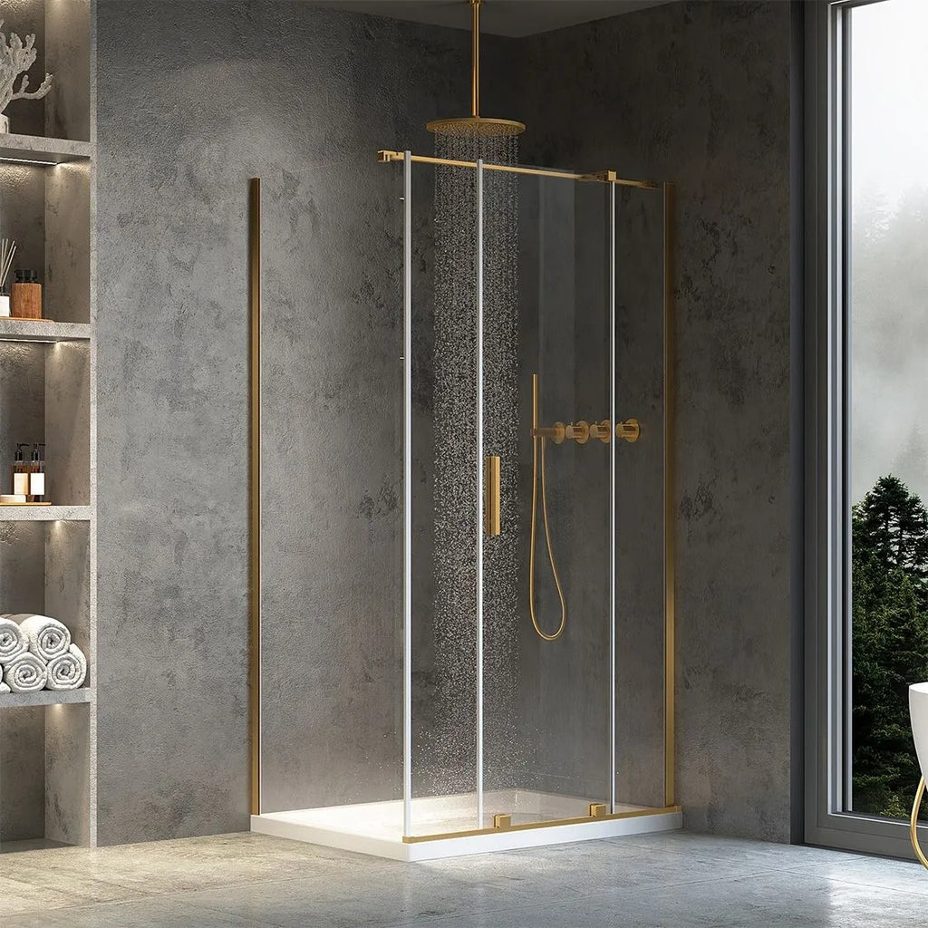 Sprchová kabína REA Montana Gold Brush 120x90  8