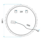 Zrkadlo LED 60cm YH-3561  8
