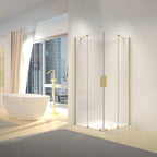 Sprchová kabína REA Montana Double Gold Brush 80x80  8
